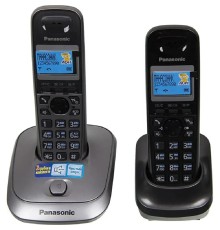 Panasonic KX-TG2512RU1 {Доп трубка в комплекте, АОН, Caller ID, спикерфон, полифония}