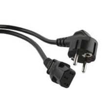 Hyperline PWC-IEC13-SHM-5.0-BK Кабель питания компьютера (Shucko+C13) (3x1.00), 10A, угловая вилка, 5 м