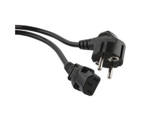 [Хиперланй] Hyperline PWC-IEC13-SHM-5.0-BK Кабель питания компьютера (Shucko+C13) (3x1.00), 10A, угловая вилка, 5 м