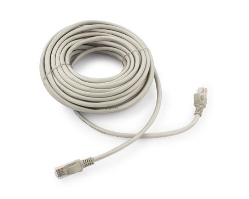 [Коммутационный шнур] Cablexpert Патч-корд UTP PP12-15M кат.5e, 15м, литой, многожильный (серый)