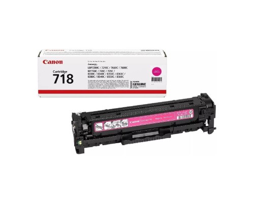[Расходные материалы] Canon Cartridge 718M 2660B002 Картридж для Canon LBP7200Cdn/MF8330Cdn/MF8350Cdn, Пурпурный, 2900стр.