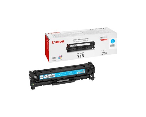 [Расходные материалы] Canon Cartridge 718C 2661B002 Картридж для Canon LBP7200Cdn/MF8330Cdn/MF8350Cdn Голубой, 2900стр.