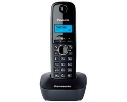 [Телефон] Panasonic KX-TG1611RUH (серый) {АОН, Caller ID,12 мелодий звонка,подсветка дисплея,поиск трубки}