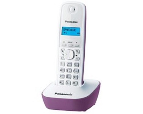 [Телефон] Panasonic KX-TG1611RUF (сиреневый) {АОН, Caller ID,12 мелодий звонка,подсветка дисплея,поиск трубки}