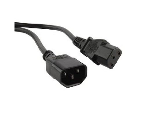 [Хиперланй] Hyperline PWC-IEC13-IEC14-5.0-BK Кабель питания монитор-компьютер IEC 320 C13 - IEC 320 C14 (3x0.75) 5м