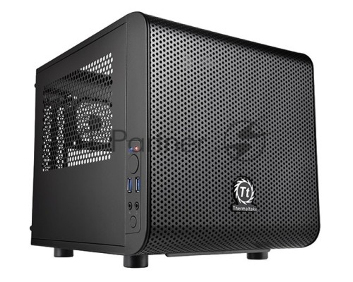 Компьютерный корпус Thermaltake Core V1 черный без БП miniITX 1x200mm 2xUSB3.0 audio bott PSU Компьютерный корпус Thermaltake Core V1 черный без БП miniITX 1x200mm 2xUSB3.0 audio bott PSU