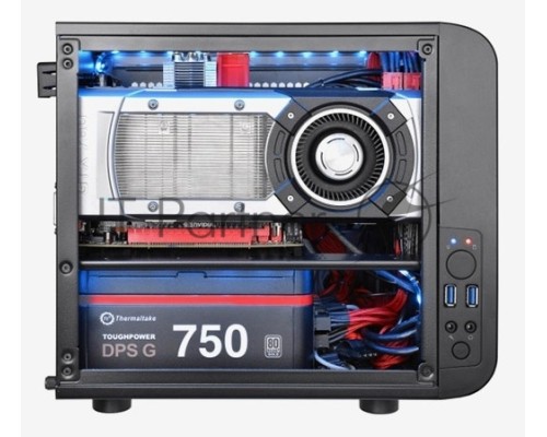 Компьютерный корпус Thermaltake Core V1 черный без БП miniITX 1x200mm 2xUSB3.0 audio bott PSU Компьютерный корпус Thermaltake Core V1 черный без БП miniITX 1x200mm 2xUSB3.0 audio bott PSU