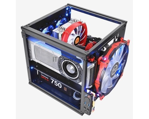 Компьютерный корпус Thermaltake Core V1 черный без БП miniITX 1x200mm 2xUSB3.0 audio bott PSU Компьютерный корпус Thermaltake Core V1 черный без БП miniITX 1x200mm 2xUSB3.0 audio bott PSU