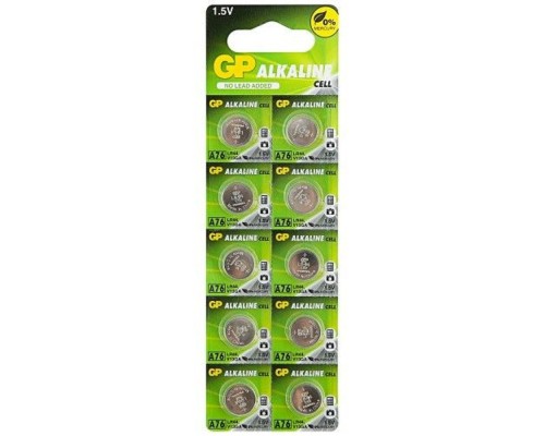 [Батарейки] GP A76-BC10/A76(F)-2C10 250/5000 (10 шт. в уп-ке) [03150]