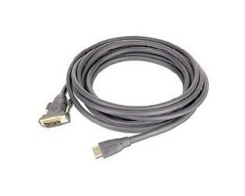 [кабели] Кабель HDMI-DVI Cablexpert CC-HDMI-DVI-10MC, 19M/19M, single link, медь, позол.разъемы, экран, 10м, черный, пакет