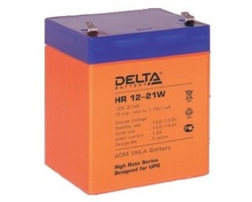 [батареи] Delta HR 12-21 W (5 Ач, 12В) свинцово- кислотный  аккумулятор  