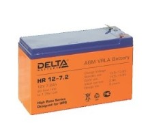 Delta HR 12-7.2 ( 7.2 А\ч, 12В) свинцово- кислотный  аккумулятор