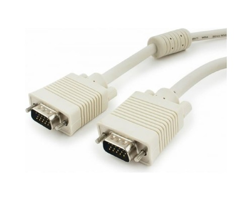 [кабели] Gembird/Cablexpert CC-PPVGA-15m, Кабель VGA Premium ,15M/15M,15м, двойн. экран,феррит. кольца,пакет 