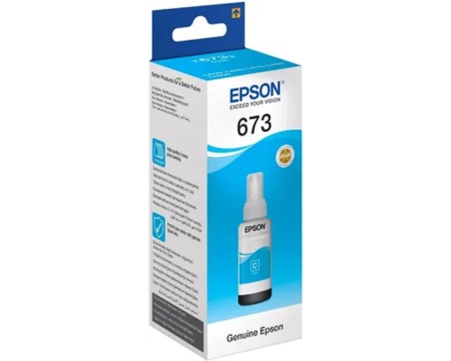[Расходные материалы] EPSON C13T67324A/C13T673298  Чернила для L800/1800 (cyan) 70 мл 