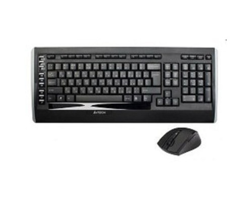 [Клавиатура] A-4Tech Клавиатура + мышь 9300F, беспроводная, черный, USB [618555]