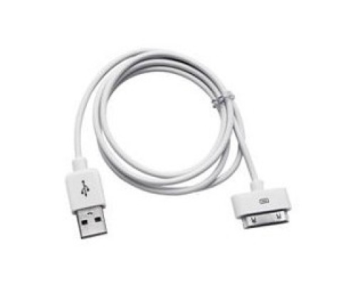 [кабели] Кабель USB2.0 Cablexpert AM/Apple, для iPhone/iPod/iPad 30 pin, 1м, белый, пакет (CC-USB-AP1MW)