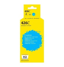 T2 CLI-426C Картридж  (IC-C(C)LI-426-C) для  Canon Pixma iP4840/iP4940/MG5140/MG5240 голубой с чипом