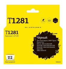 T2 C13T12814010 Картридж (IC-ET1281) для  EPSON Stylus S22/SX125/SX130/SX420W/Office BX305F черный с чипом