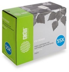 CACTUS CS-CE255XS Картридж для принтеров  LaserJet P3015, черный, 12500 стр.