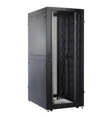 ЦМО Шкаф серверный ПРОФ напольный 48U (800x1000) дверь перфорированная 2 шт., цвет черный, в сборе (ШТК-СП-48.8.10-44АА-9005)