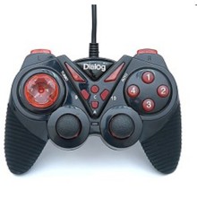 Dialog Action GP-A13, черно-красный {Геймпад, вибрация, 12 кнопок, USB}