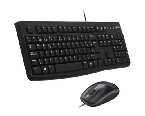 [Клавиатура] 920-002561 Logitech Клавиатура + мышь Desktop MK120 USB оригинальная заводская гравировка RU/LAT