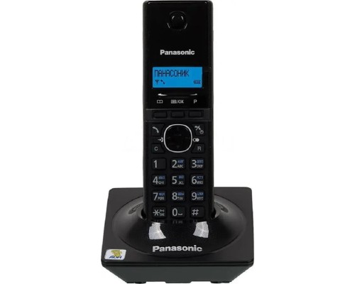 [Телефон] Panasonic KX-TG1711RUB (черный) {АОН, Caller ID,12 мелодий звонка,подсветка дисплея,поиск трубки}