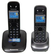 Panasonic KX-TG2512RU2 {Доп трубка в комплекте, АОН, Caller ID, спикерфон, полифония}