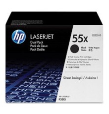 HP CE255XD Картридж ,Black{LJ P3015, Black, (2 х 12500стр), 2-pack}
