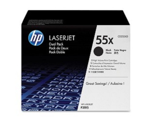 [Расходные материалы] HP CE255XD Картридж ,Black{LJ P3015, Black, (2 х 12500стр), 2-pack}