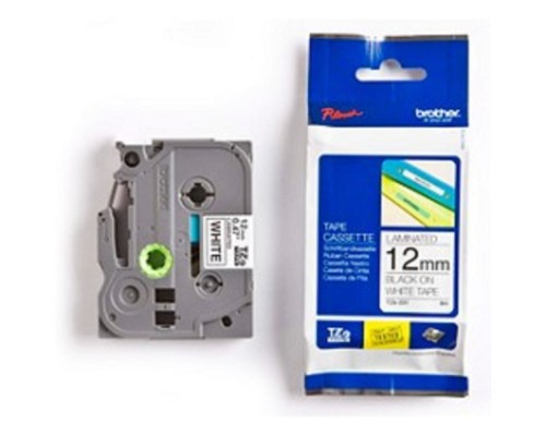 [Расходные материалы] Brother TZE231 Картридж с лентой (P-Touch, 12мм, Черный на белом) (TZE231)