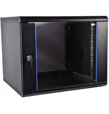 ЦМО Шкаф телекоммуникационный настенный разборный 12U (600х350) дверь стекло,цвет черный (ШРН-Э-12.350-9005) (1 коробка)