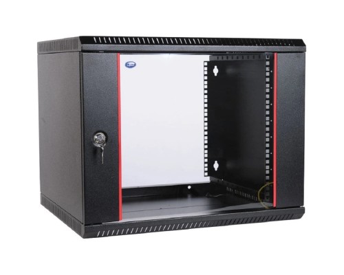 [Монтажное оборудование] ЦМО Шкаф телекоммуникационный настенный разборный 15U (600х350) дверь стекло,цвет черный (ШРН-Э-15.350-9005) (1коробка)