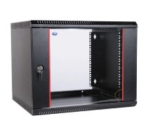 ЦМО Шкаф телекоммуникационный настенный разборный 18U (600 x 520) дверь стекло, цвет черный (ШРН-Э-18.500-9005)