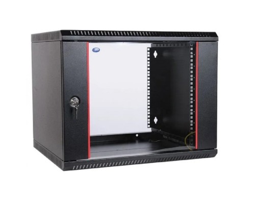 [Монтажное оборудование] ЦМО Шкаф телекоммуникационный настенный разборный 18U (600 x 520) дверь стекло, цвет черный (ШРН-Э-18.500-9005)