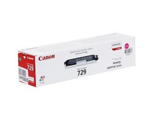 [Расходные материалы] Canon Cartridge 729M  4368B002 Тонер картридж для LBP 7010C, Пурпурный, 1000стр.