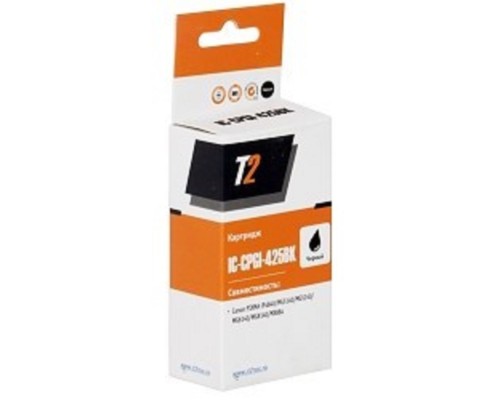 [Расходные материалы] T2 PGI-425BK Картридж (IC-CPGI-425BK) для Canon PIXMA  iP4840/MG5140/MG6140/MG8140/MX884, черный с чипом