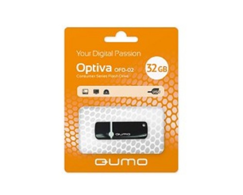[Носитель информации] USB 2.0 QUMO 32GB Optiva 02 Black [QM32GUD-OP2-black]
