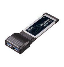 D-Link DUB-1320/A1A 2-портовый USB 3.0 адаптер для шины ExpressCard