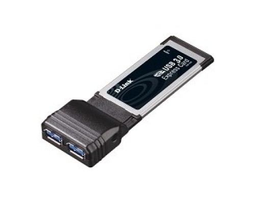 [Сетевое оборудование] D-Link DUB-1320/A1A 2-портовый USB 3.0 адаптер для шины ExpressCard