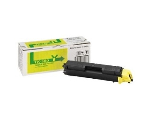 [Расходные материалы] Kyocera-Mita TK-580Y Картридж, Yellow {FS-C5150DN, Yellow, (2800стр.)}