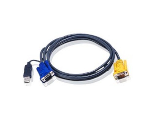 [Переключатель] ATEN 2L-5202UP Шнур, монитор+клавиатура+мышь Intelligent CABLE HD15M/USBAM 1.8M