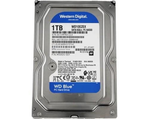 [Жесткий диск] 1TB WD Blue (WD10EZEX) {Serial ATA III, 7200 rpm, 64Mb buffer}