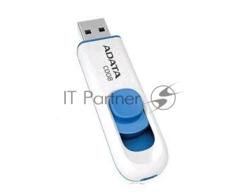 Флеш диск AData 16Gb C008 AC008-16G-RWE USB2.0 белый