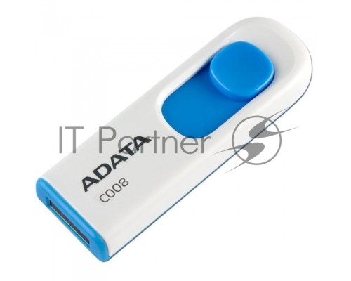 Флеш диск AData 16Gb C008 AC008-16G-RWE USB2.0 белый