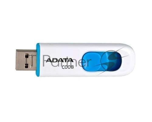 Флеш диск AData 16Gb C008 AC008-16G-RWE USB2.0 белый