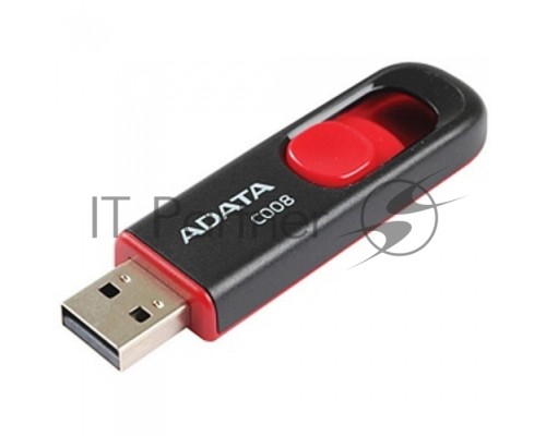 Флеш диск AData 16Gb C008 AC008-16G-RKD USB2.0 красный