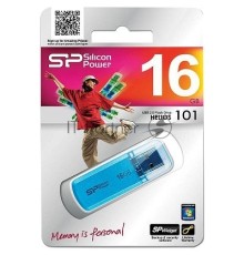 Флеш диск Silicon Power 16Gb Helios 101 SP016GBUF2101V1B USB2.0 синий