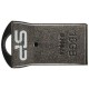 Флеш диск Silicon Power 16Gb Touch T01 SP016GBUF2T01V1K USB2.0 черный/серебристый