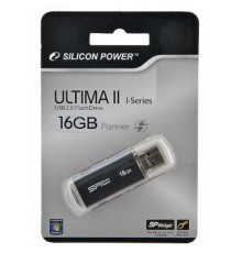 Флеш диск Silicon Power 16Gb Ultima II-I Series SP016GBUF2M01V1K USB2.0 черный